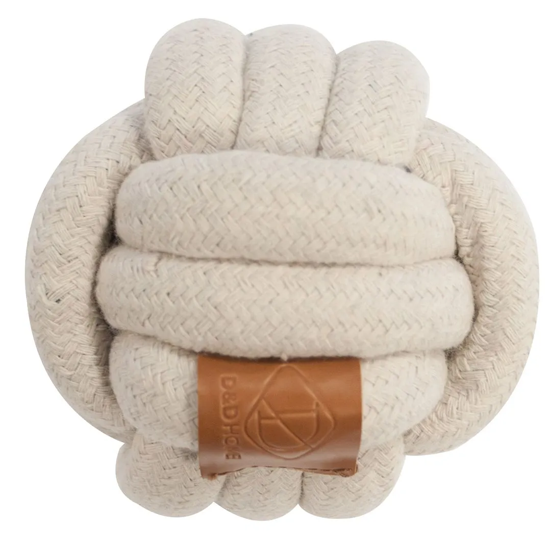 D&D Home Skip Ball L 15 cm Natur Knudereb 18 mm - hundelegetøj